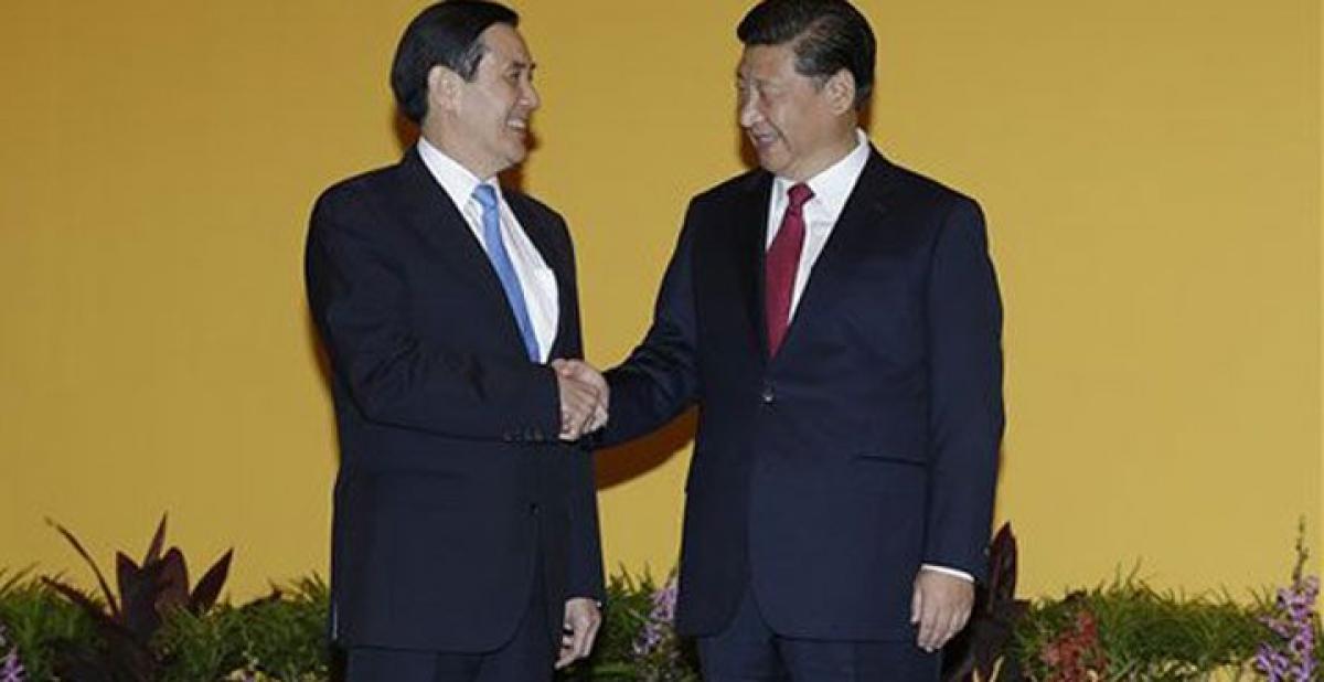 China says one family at start of historic Taiwan summit